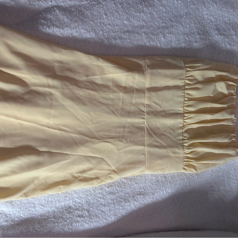 ROMWE Cream A-Line Skirt